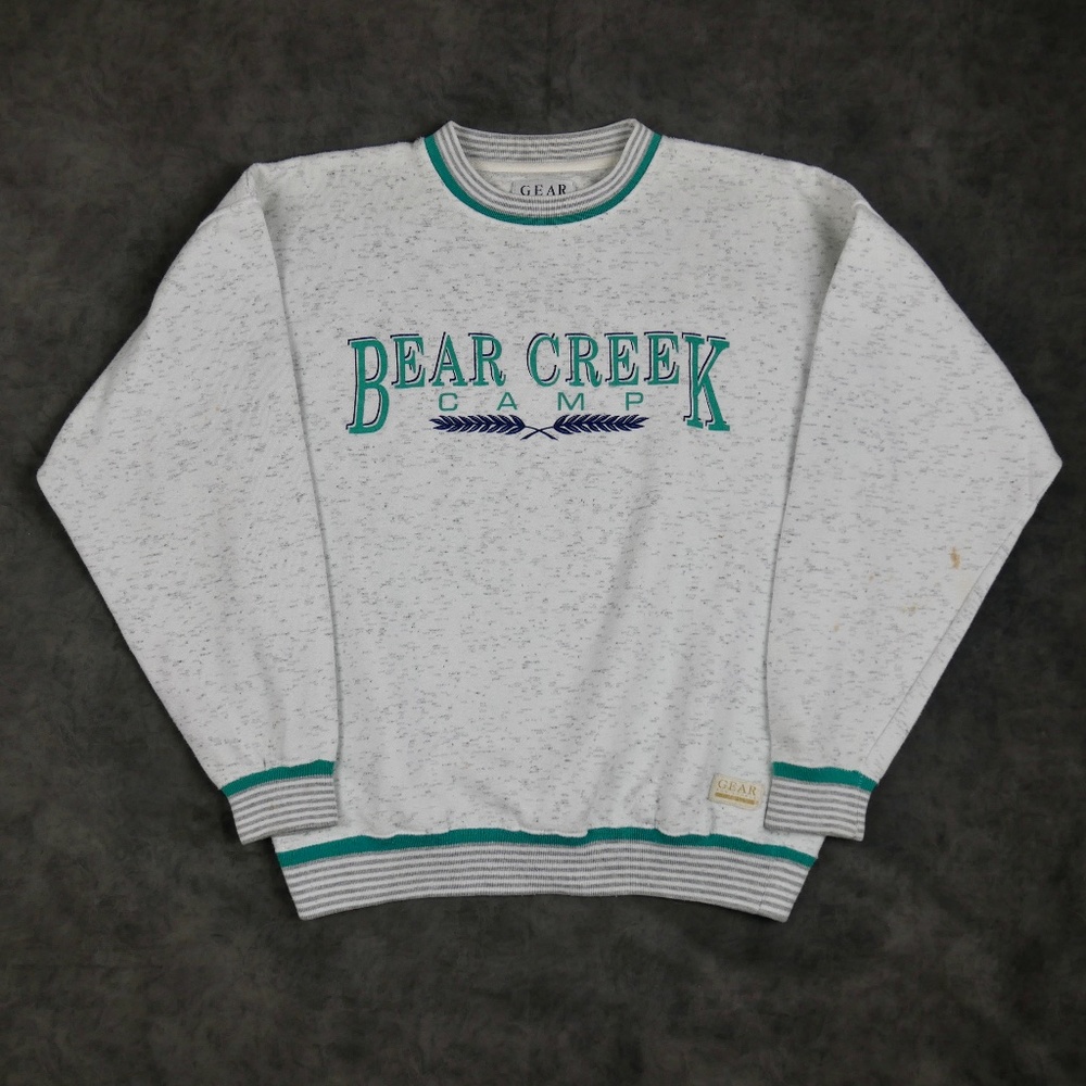 Vintage Bear Creek Camp Sweatshirt Size Medium